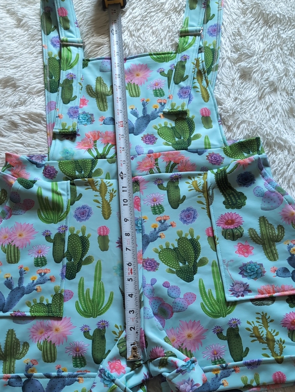 Blackmilk Crazy Plant Lady Cactus Print Short Overall Pinafore Romper XL - Picture 11 of 12